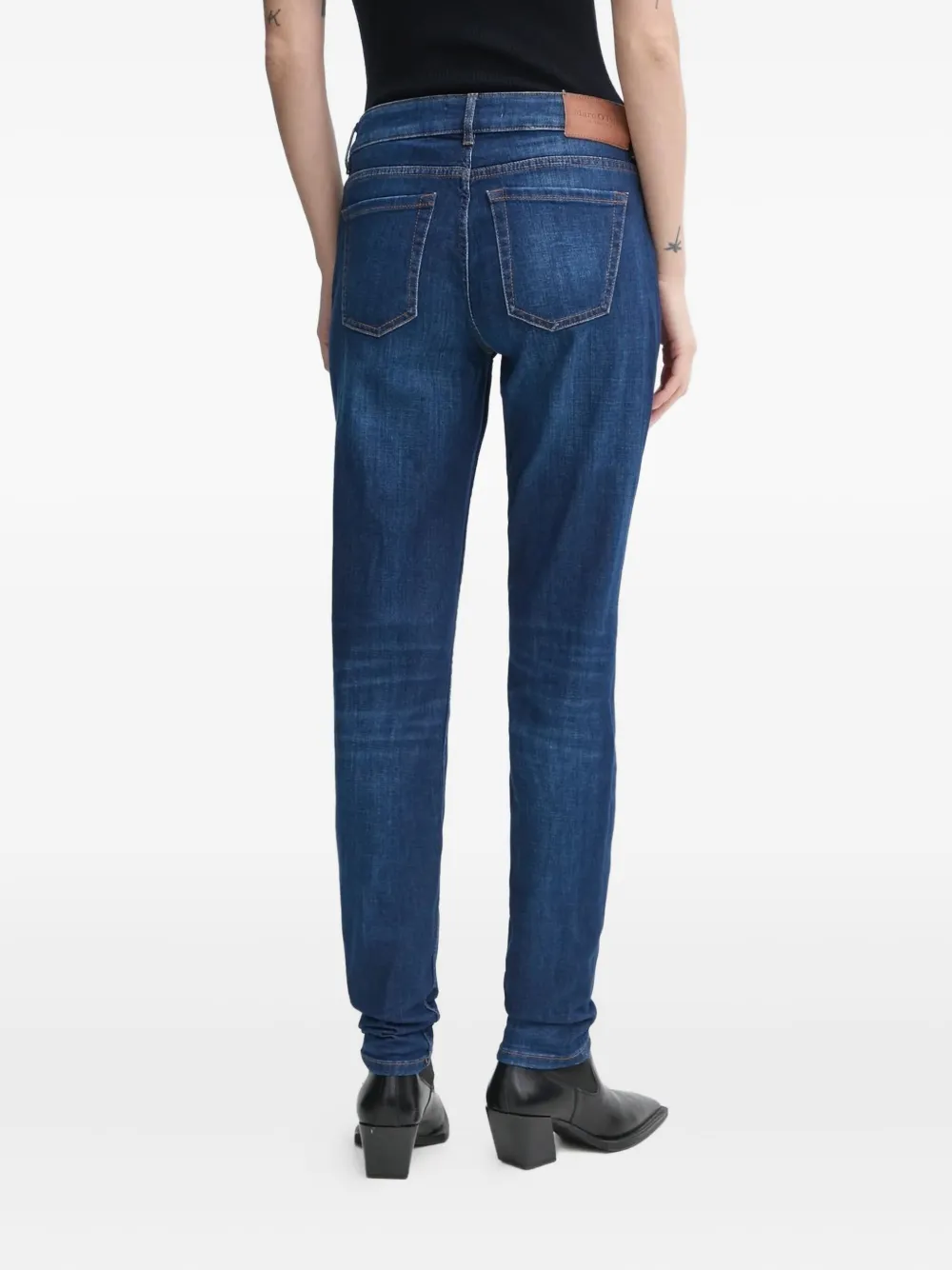 Marc O'Polo contrast-stitch jeans - Blauw