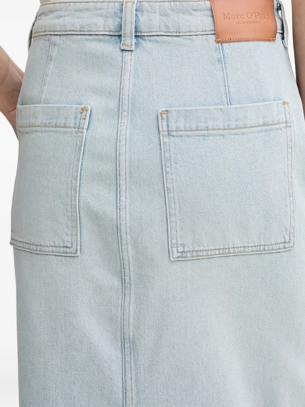 Marc O'polo Button-fastening Pocket Skirt In Blue