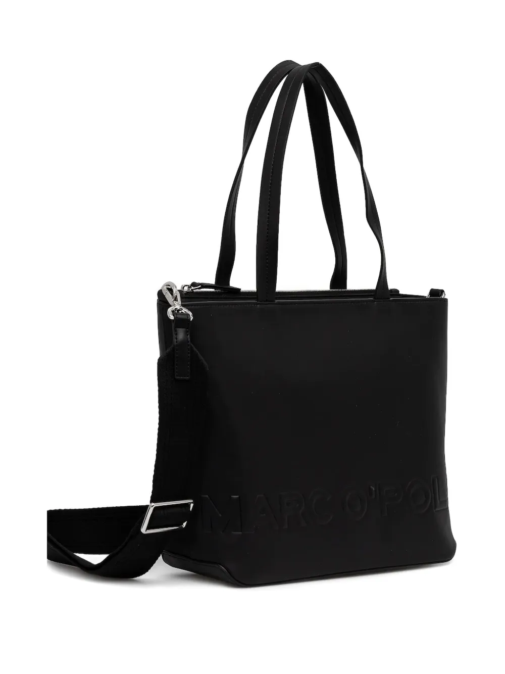 Marc O'Polo logo-embossed tote bag Zwart