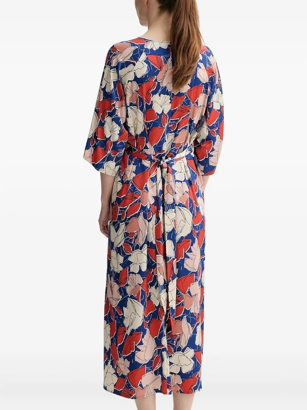 Marc O'Polo Jurk met bloemenprint - Beige