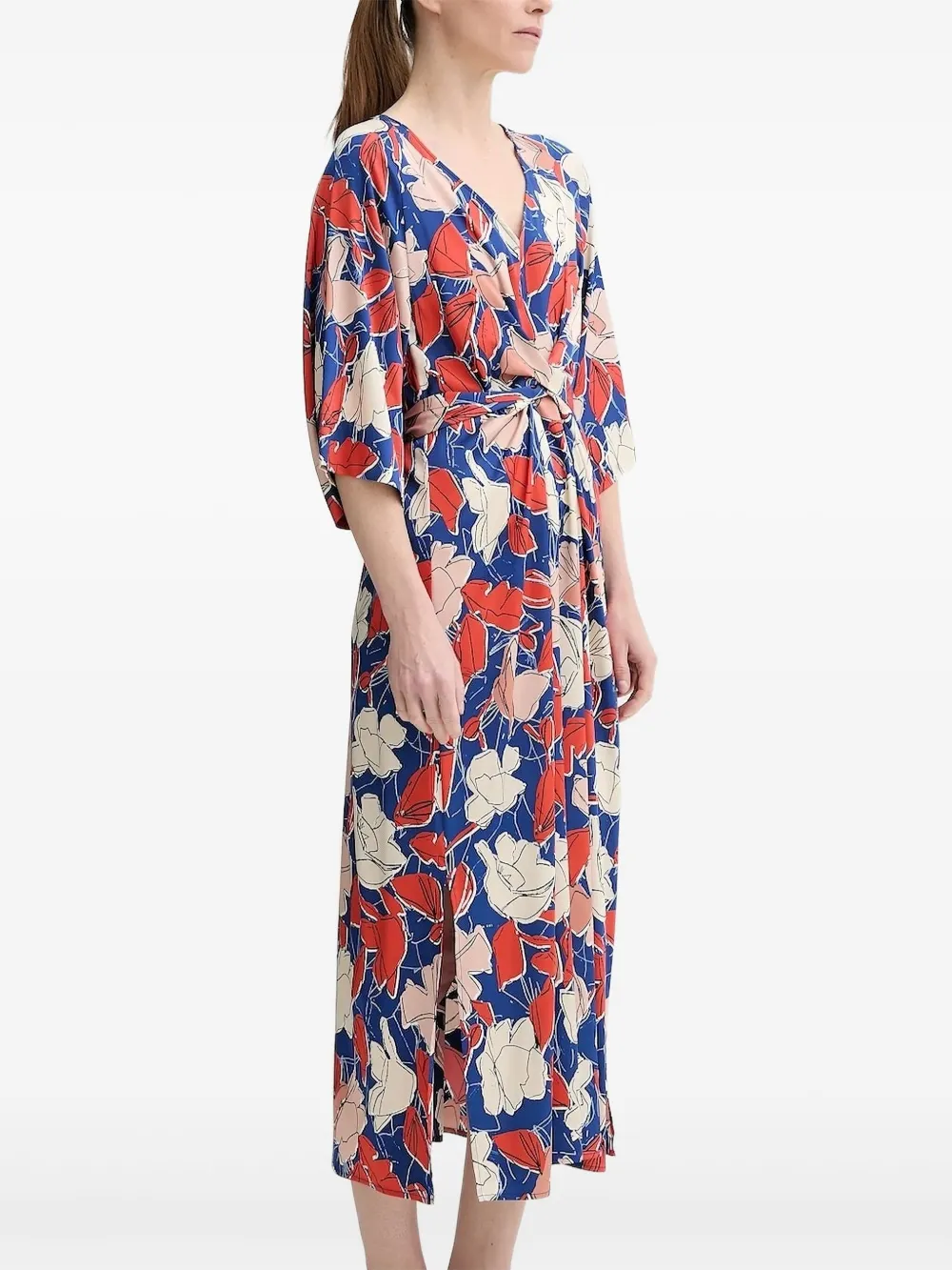 Marc O'Polo Jurk met bloemenprint Beige