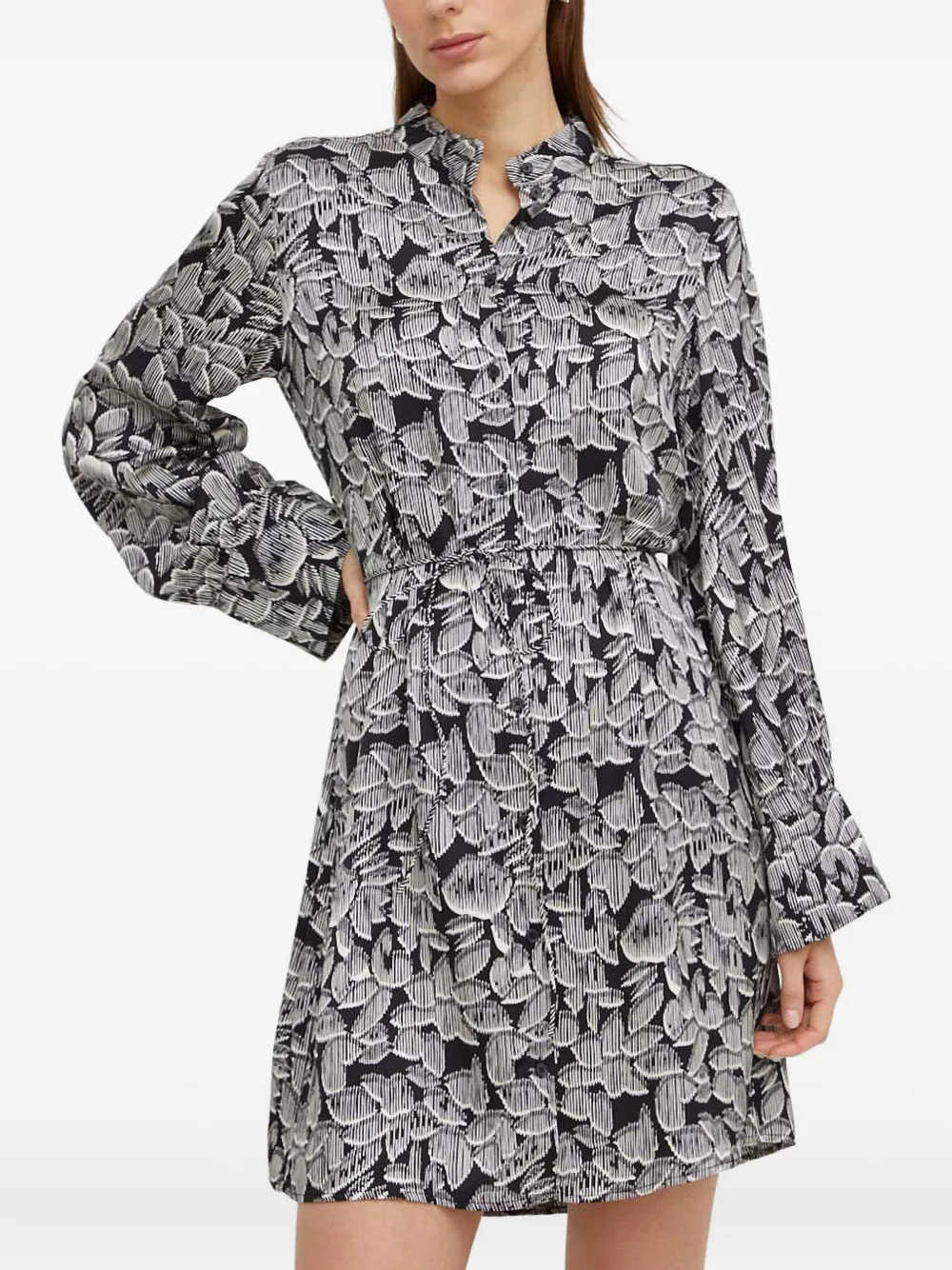 Marc O'Polo Sweaterjurk met abstracte print Grijs