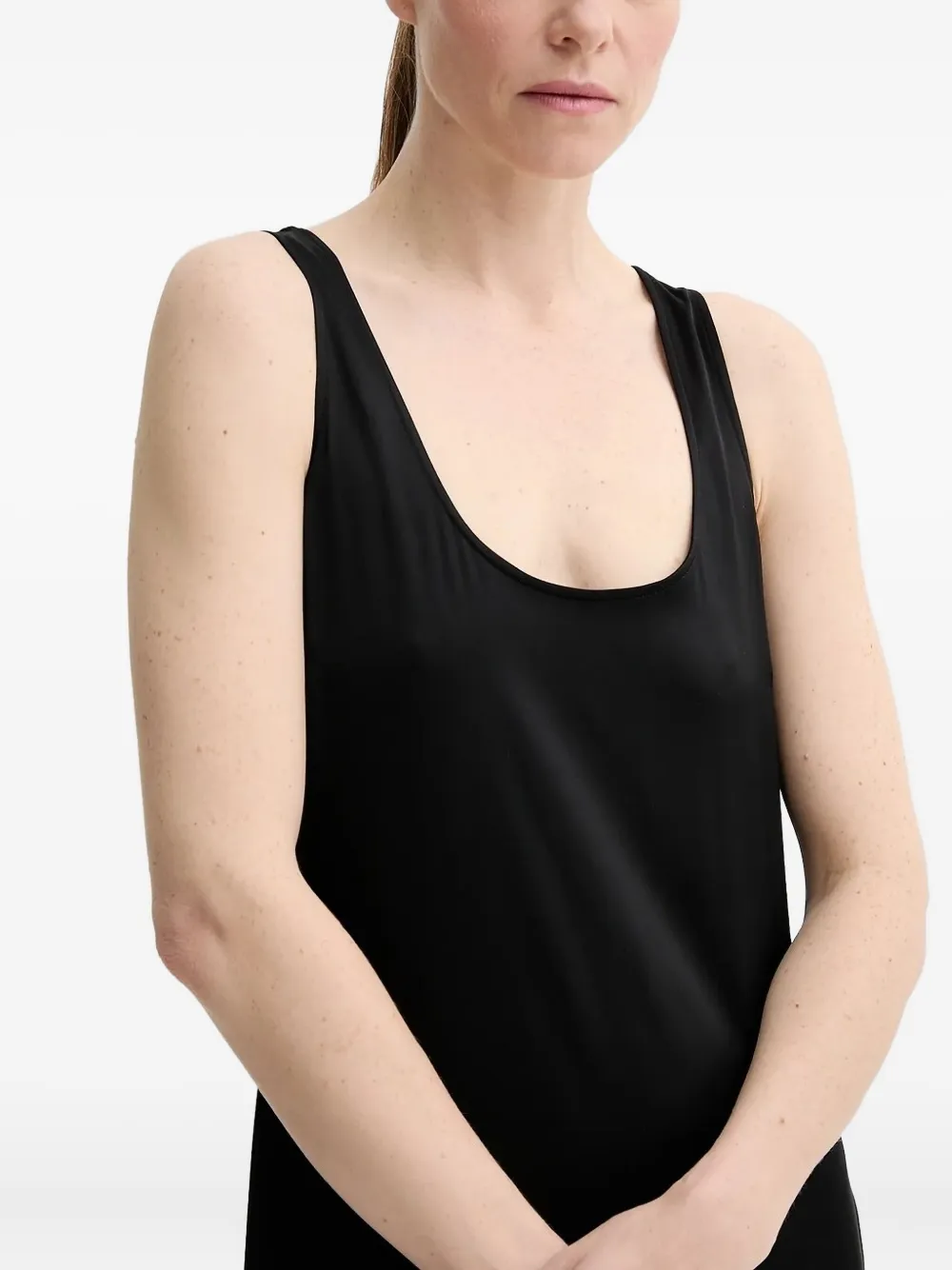 Marc O'Polo sleeveless midi dress Zwart