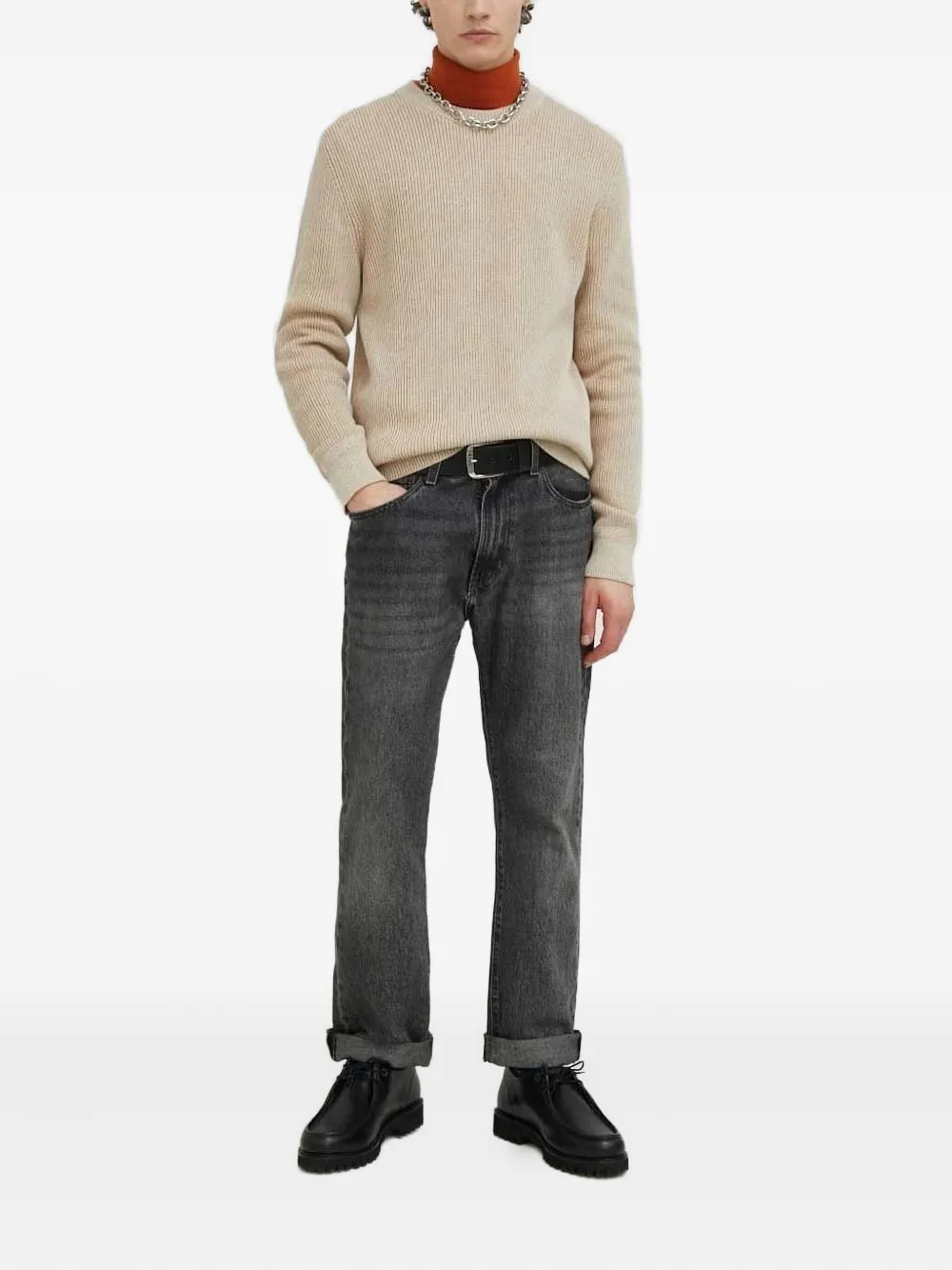 Marc O'Polo ribbed crew-neck sweater - Beige