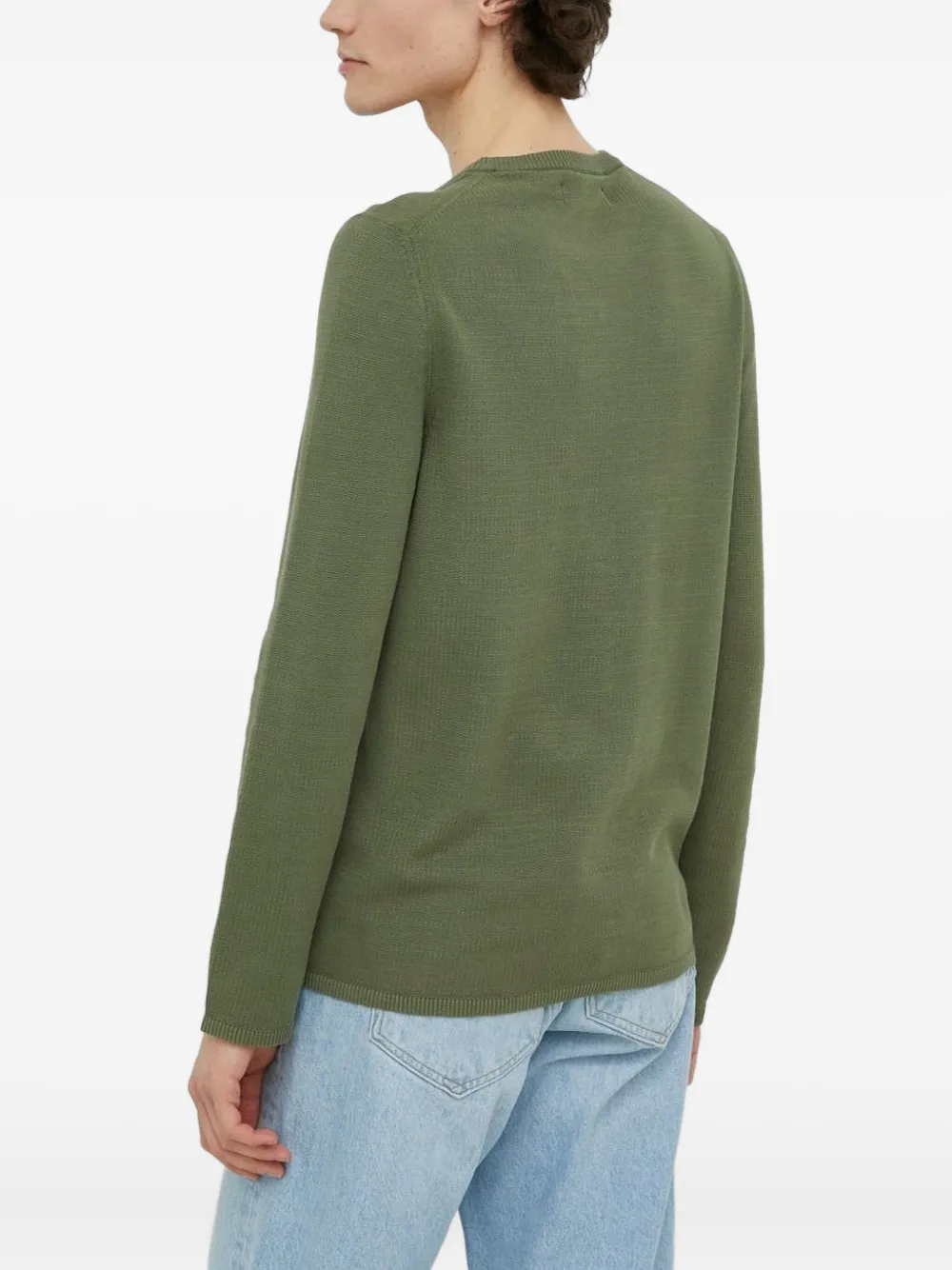 Marc O'Polo round-neck long-sleeves sweater - Groen