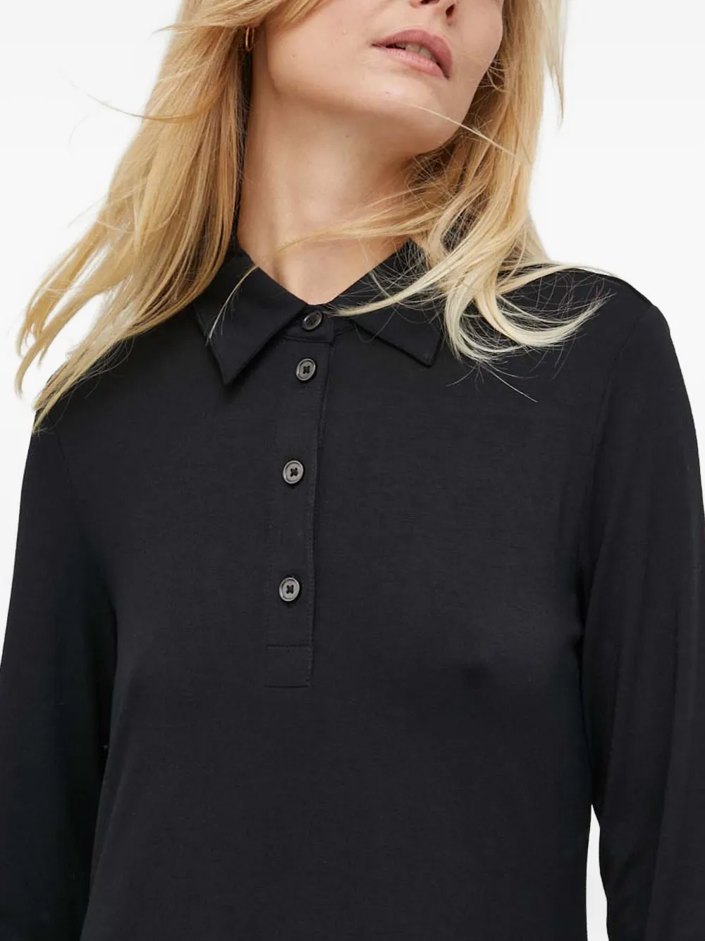 Marc O'Polo Polojurk met lange mouwen Zwart