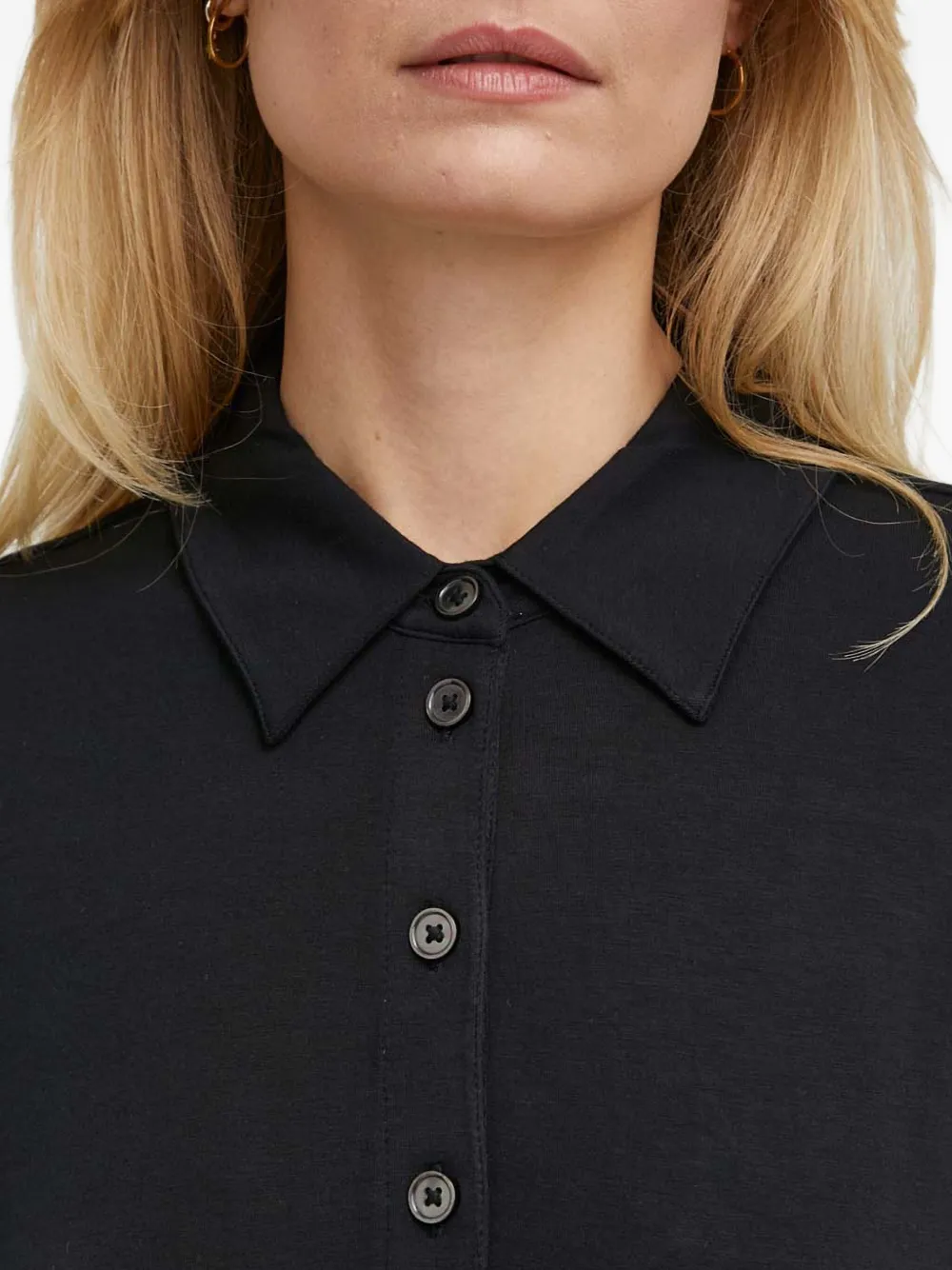 Marc O'Polo Polojurk met lange mouwen Zwart