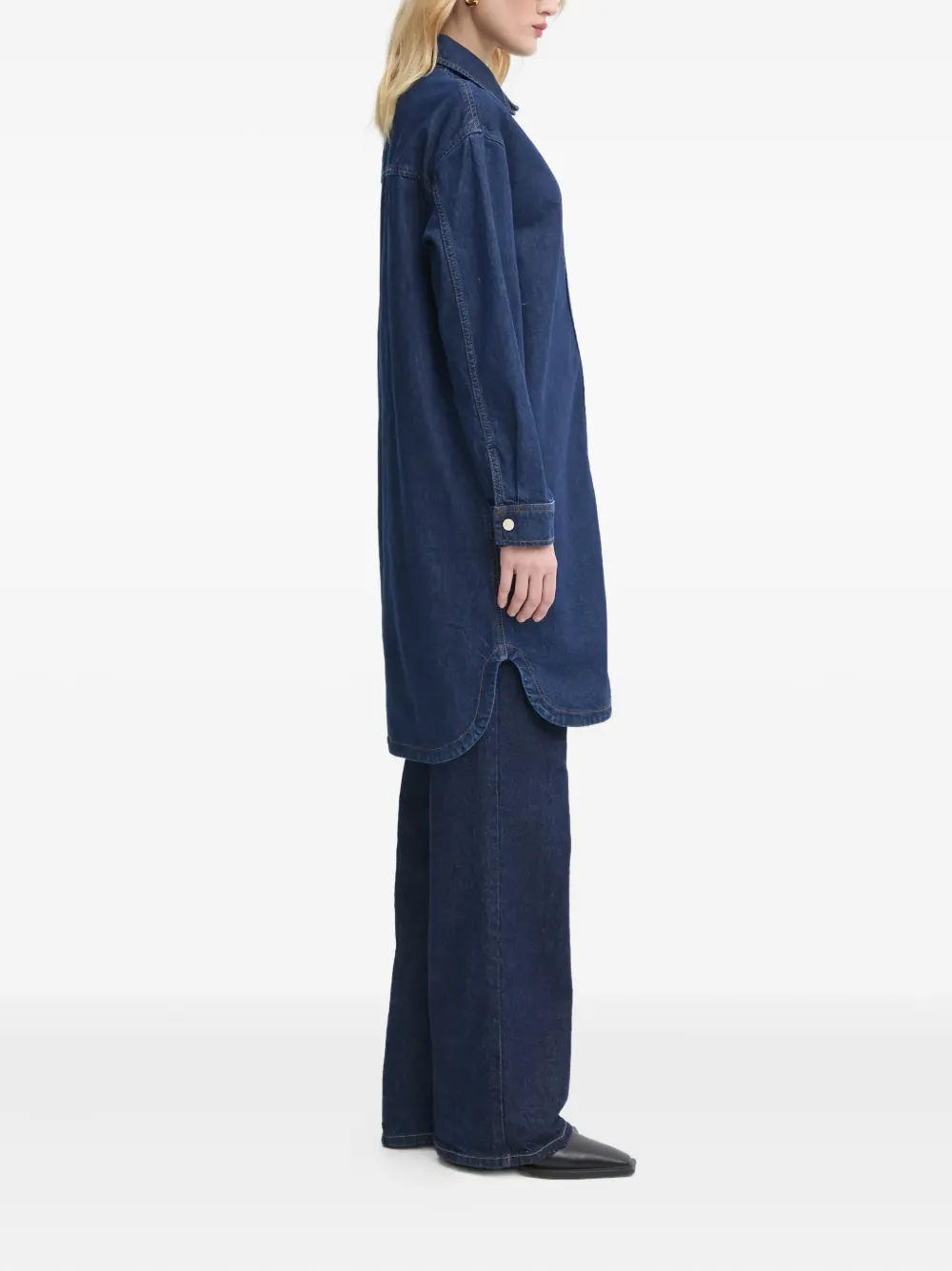 Marc O'Polo Spijkershirtjurk - Blauw