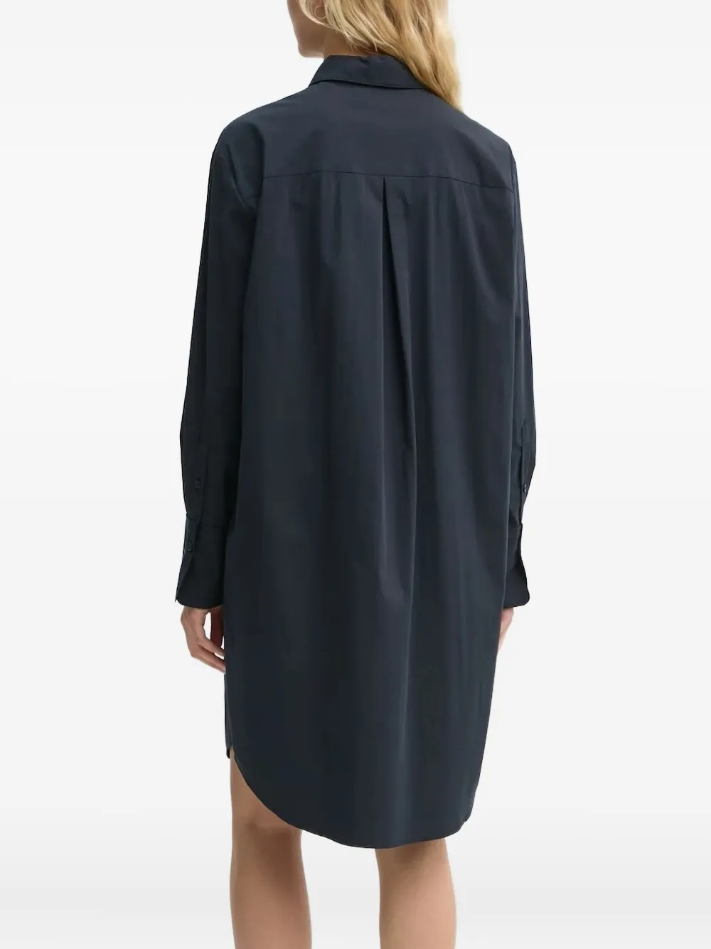 Marc O'Polo Button-down katoenen blousejurk - Blauw