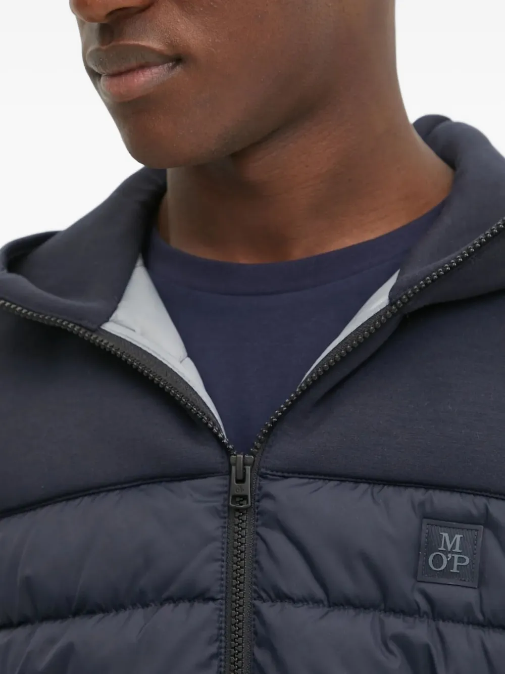 Marc O'Polo Bodywarmer met capuchon Blauw
