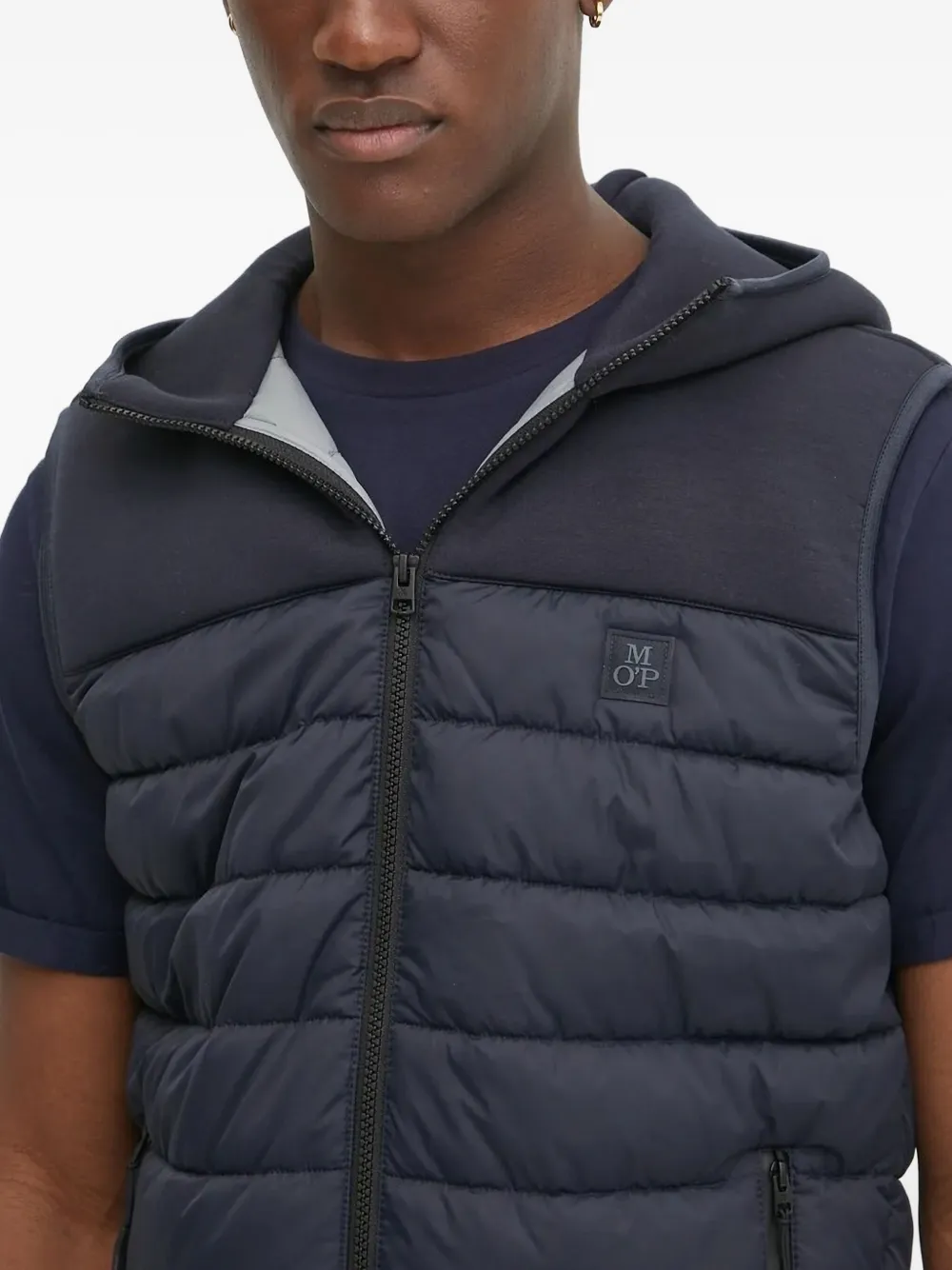 Marc O'Polo Bodywarmer met capuchon Blauw