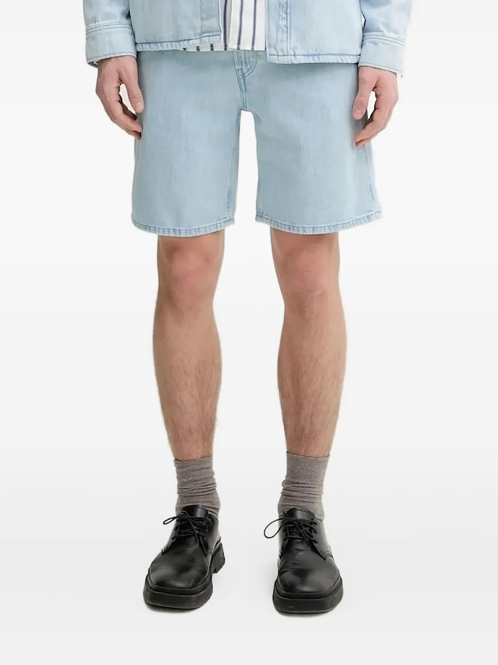 Marc O'Polo denim shorts Blauw
