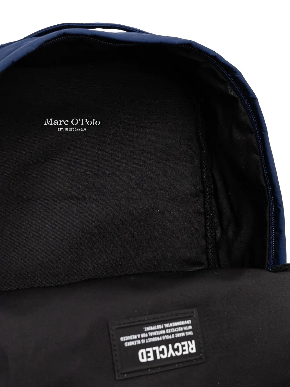 Marc O'Polo medium logo-patch backpack Blauw