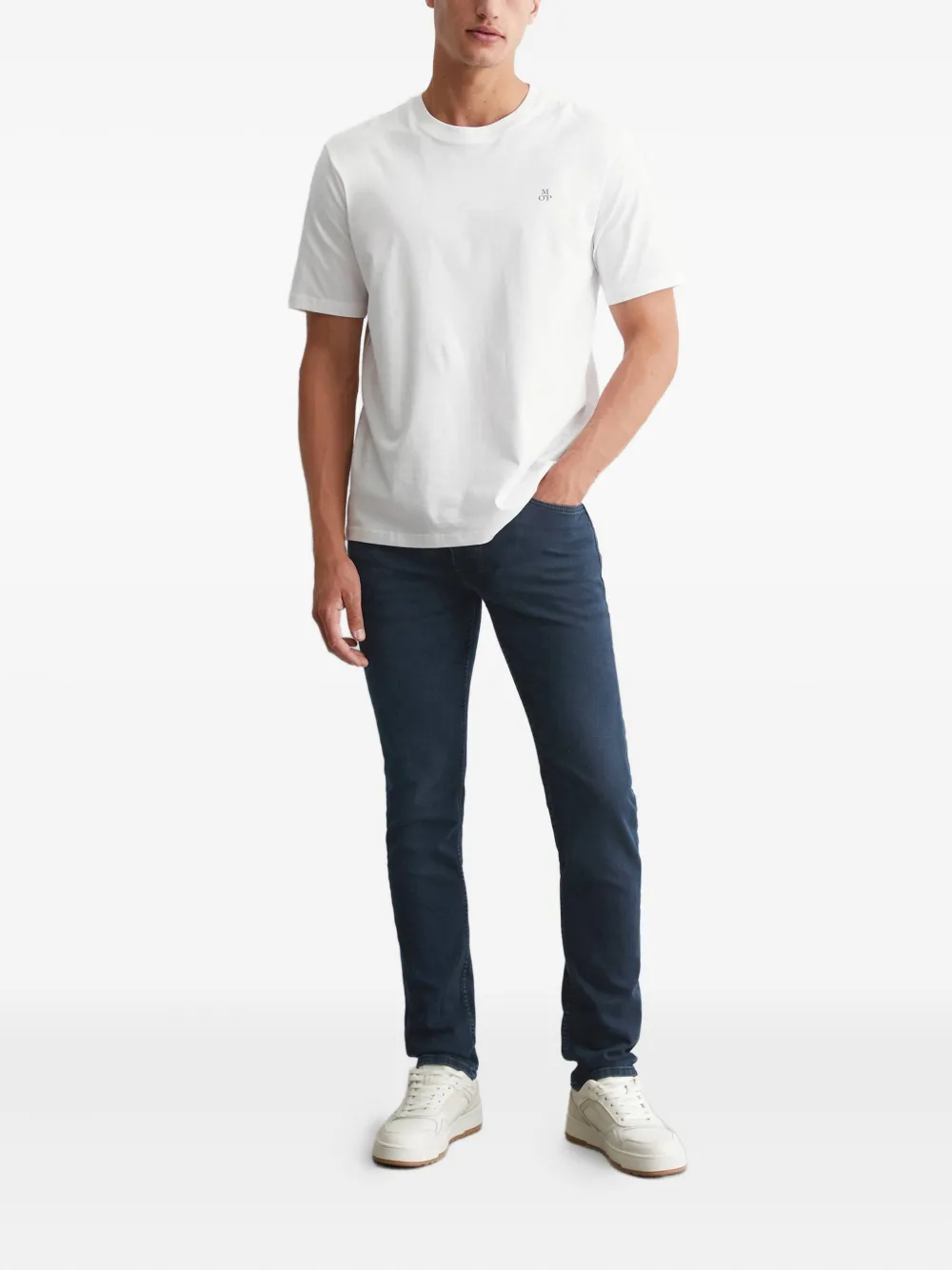 Marc O'Polo belt-loops leather-patch jeans | Regular & Straight-Leg Jeans | Image 2