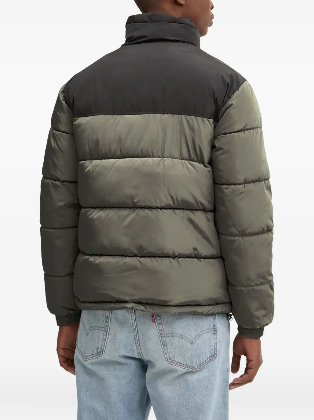 karl kani Donsjack met colourblocking Groen