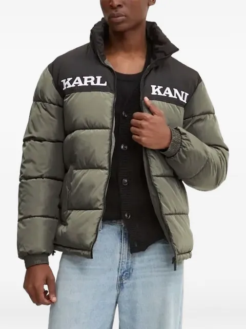 karl kani colour-block puffer jacket