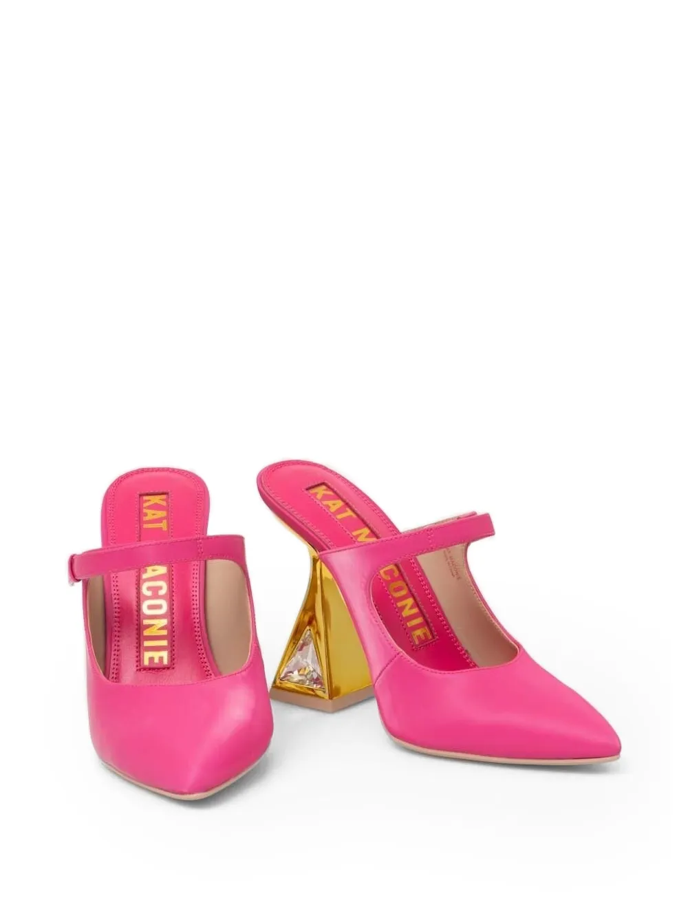 Kat Maconie 115mm Hailey heeled mules Pink