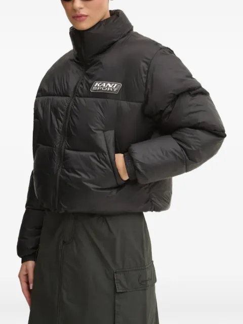 karl kani logo-patch puffer jacket