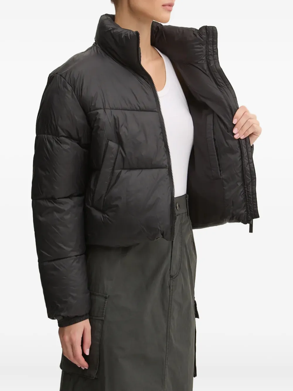 Karl Kani Logo-patch Puffer Jacket In Blue