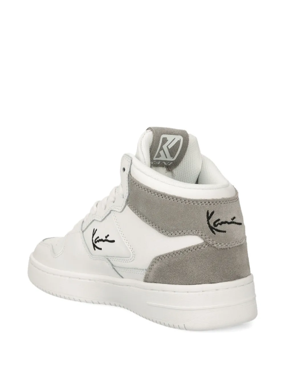 karl kani signature-panel high-top trainers White