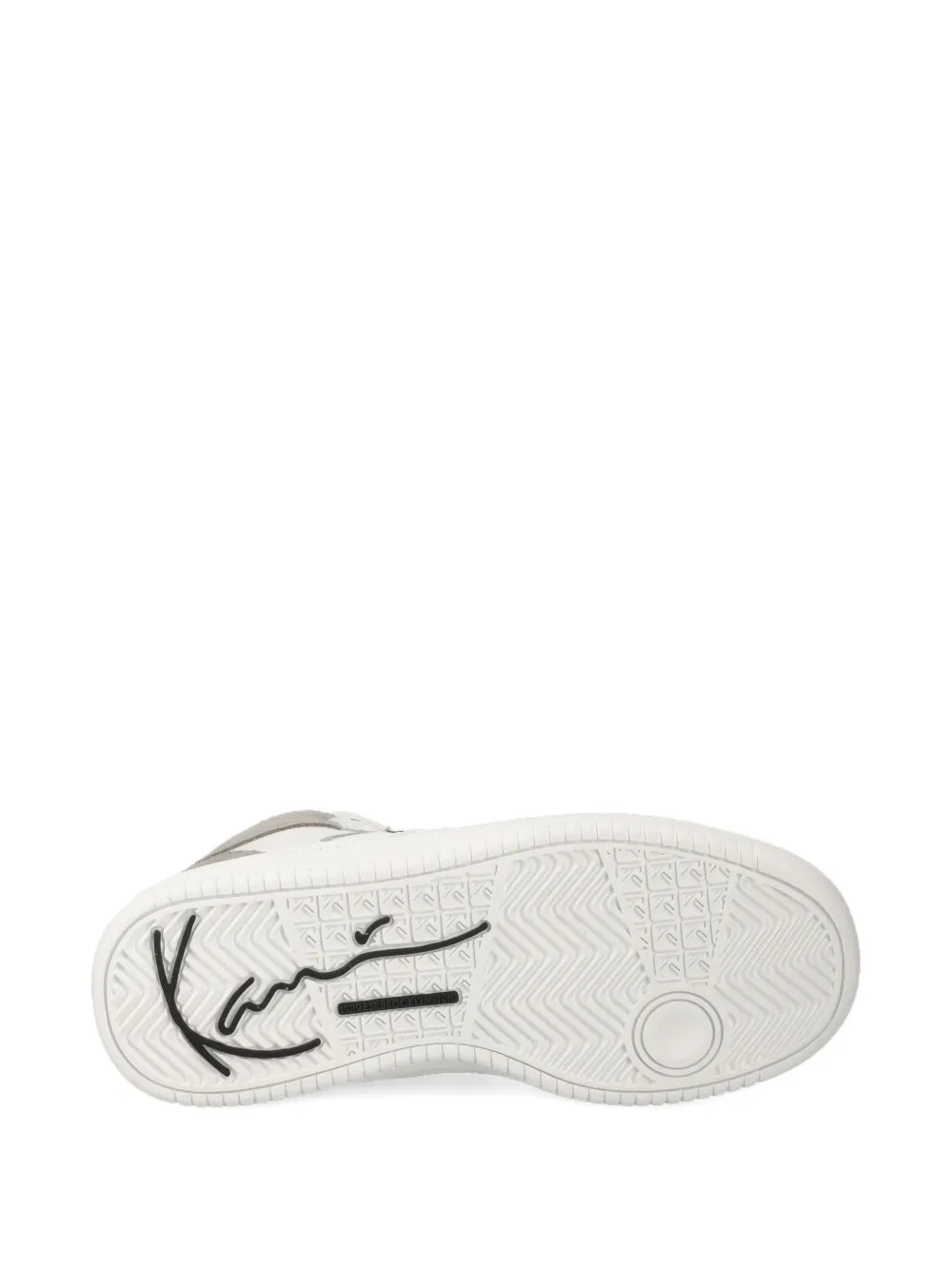 karl kani signature-panel high-top trainers White