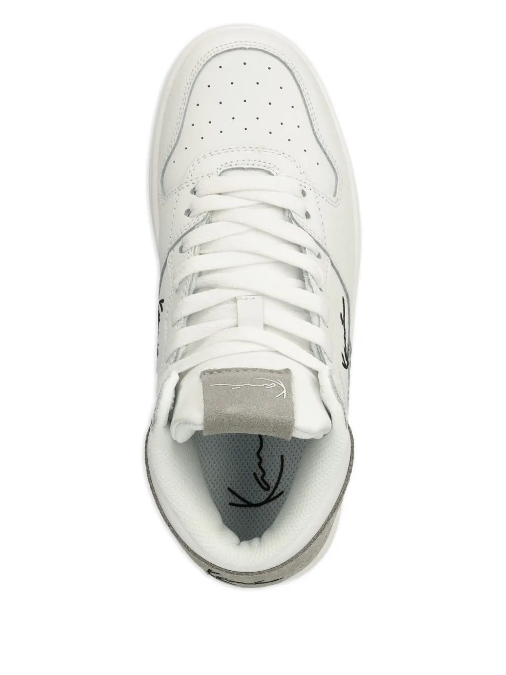 karl kani signature-panel high-top trainers White