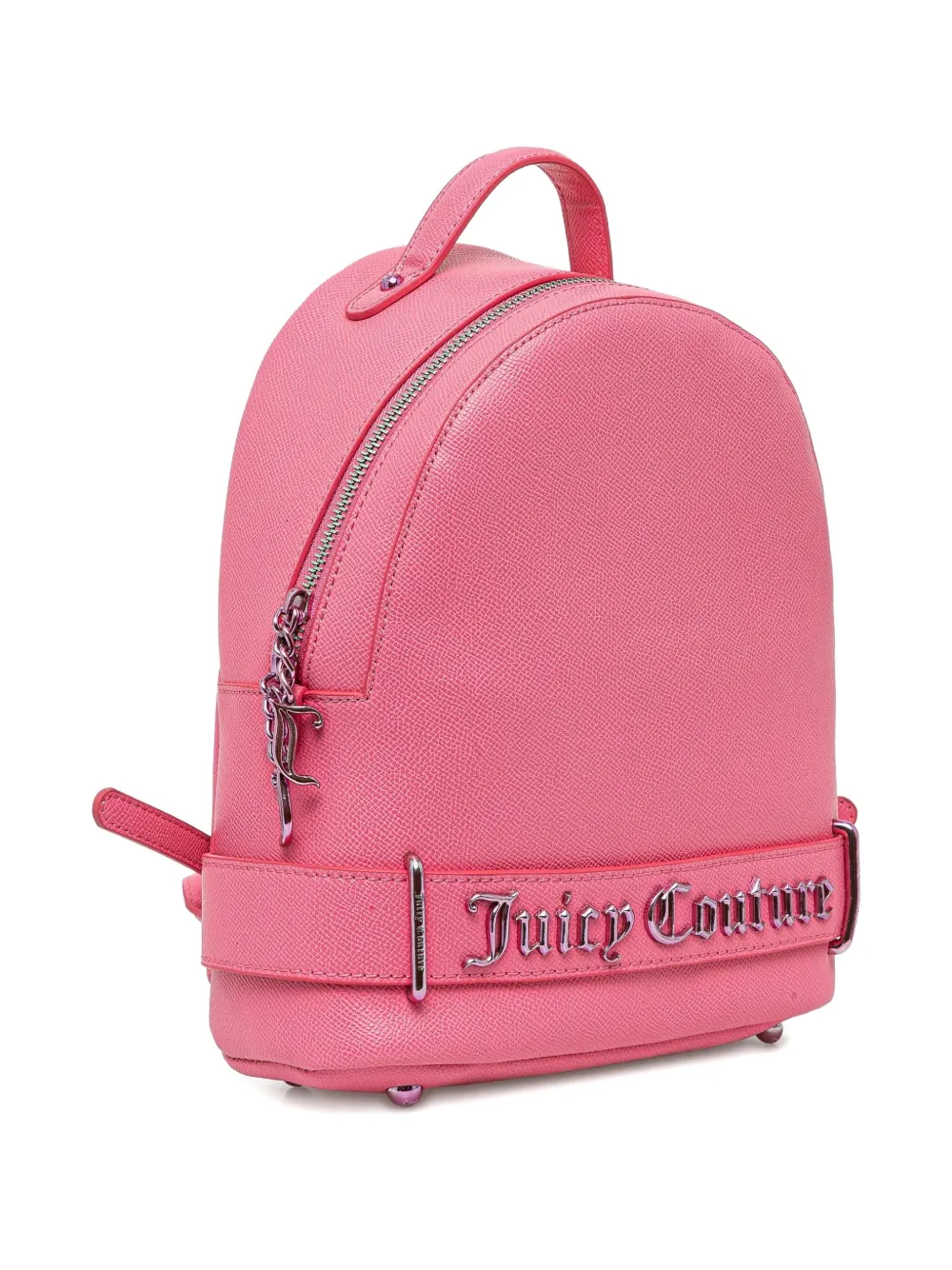 Juicy Couture logo-plaque strap backpack - Roze