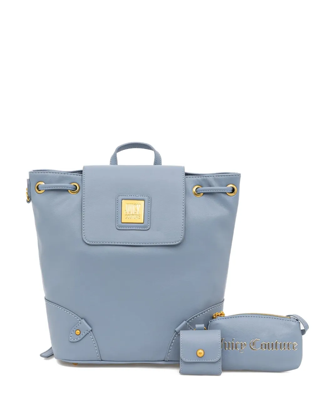 Juicy Couture drawstring flap backpack - Blu