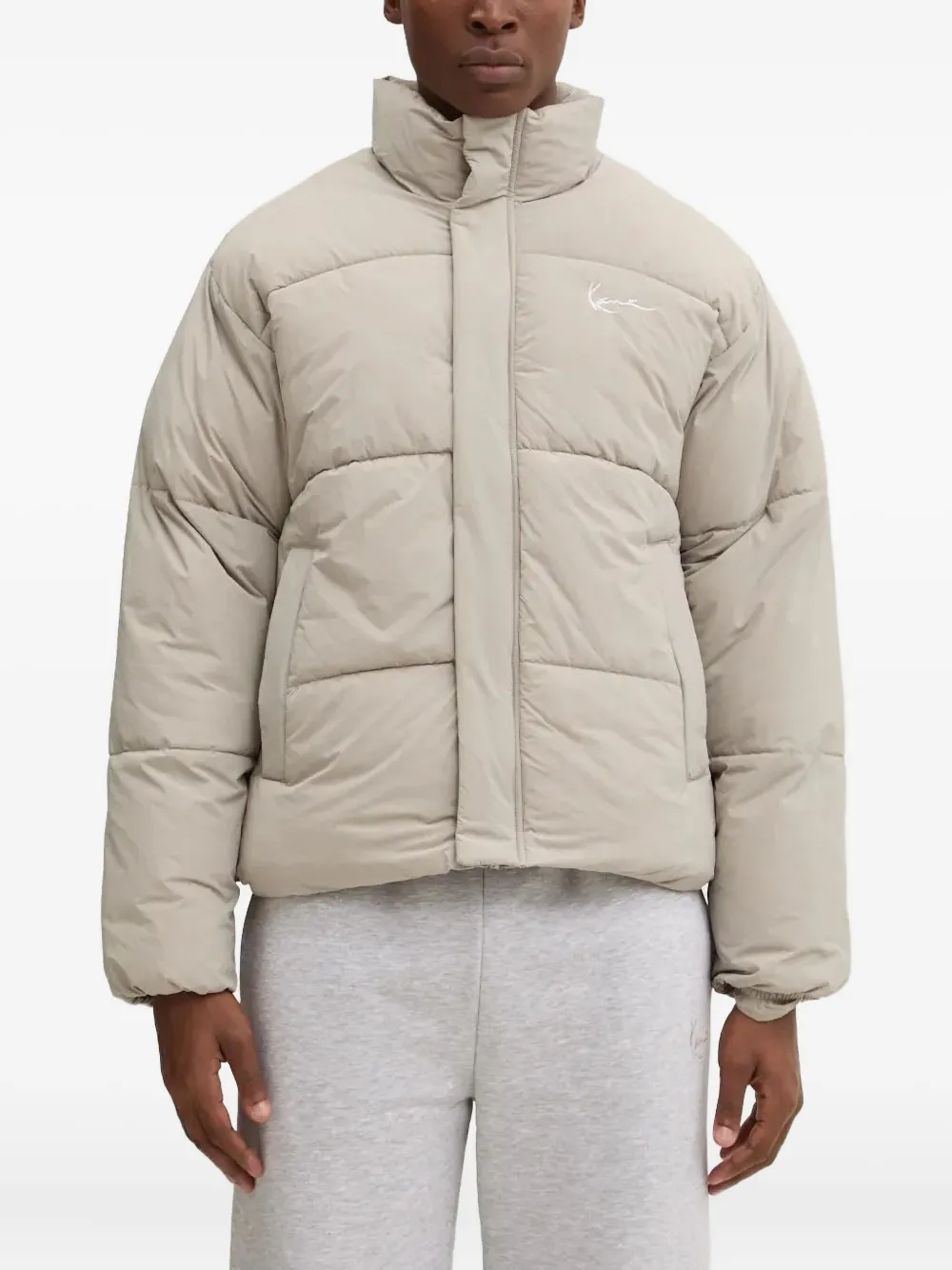 Karl kani Gewatteerd donsjack Beige