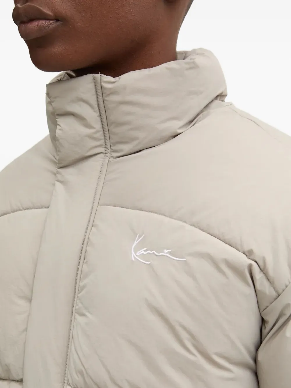 karl kani Gewatteerd donsjack Beige