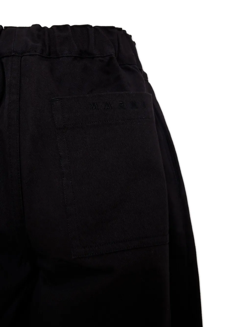 Marni Kids Broek met elastische taille Zwart