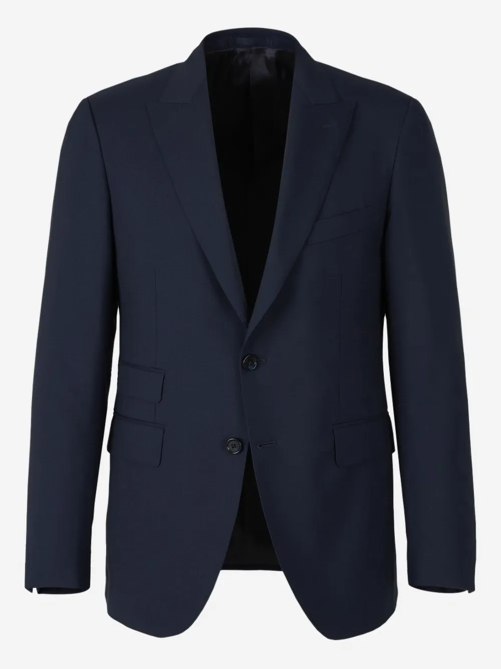 Scabal two-button flap-pocket suit Blauw