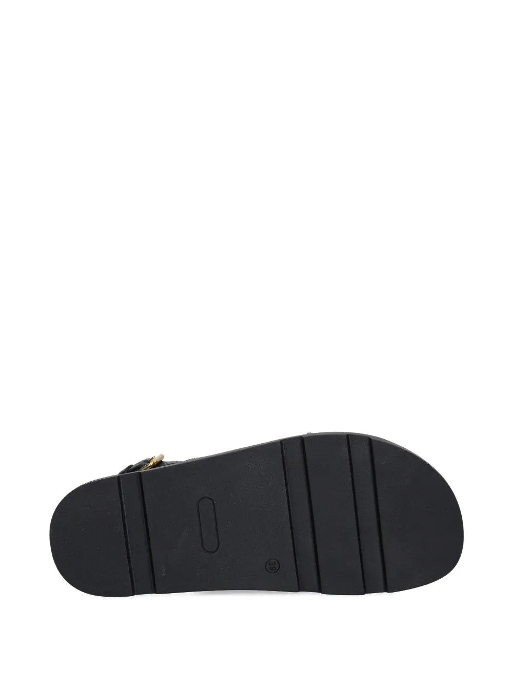 Marc O'Polo Slingback sandalen met gekruiste bandjes Zwart