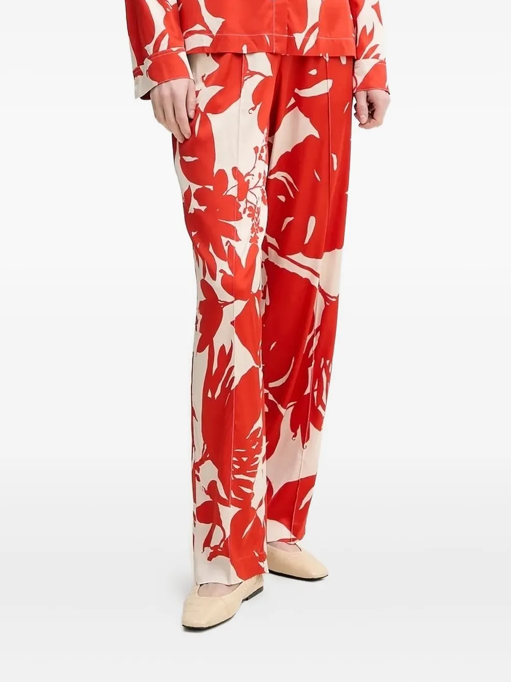Marc O'Polo floral-print trousers - レッド Marc O'Polo floral-print trousers - レッド
