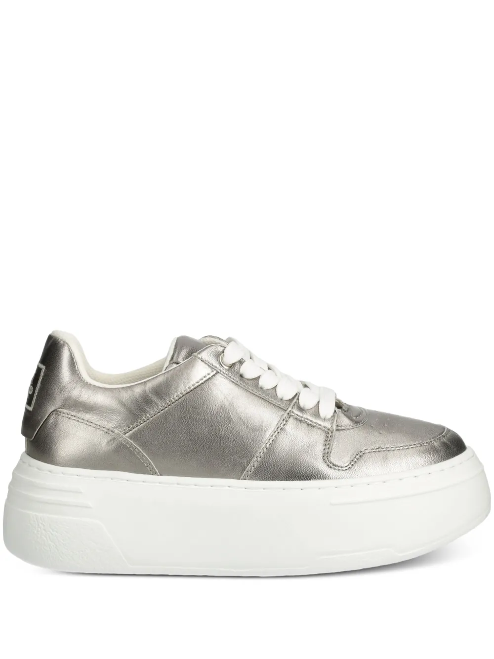 Marc O'Polo metallic-finish platform sneakers Grijs