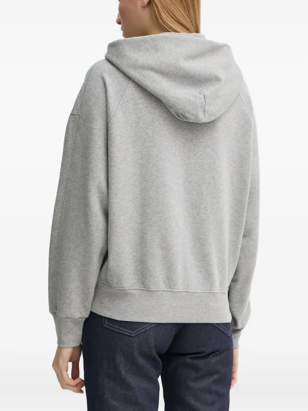 Marc O'Polo Hoodie met geborduurd logo - Grijs