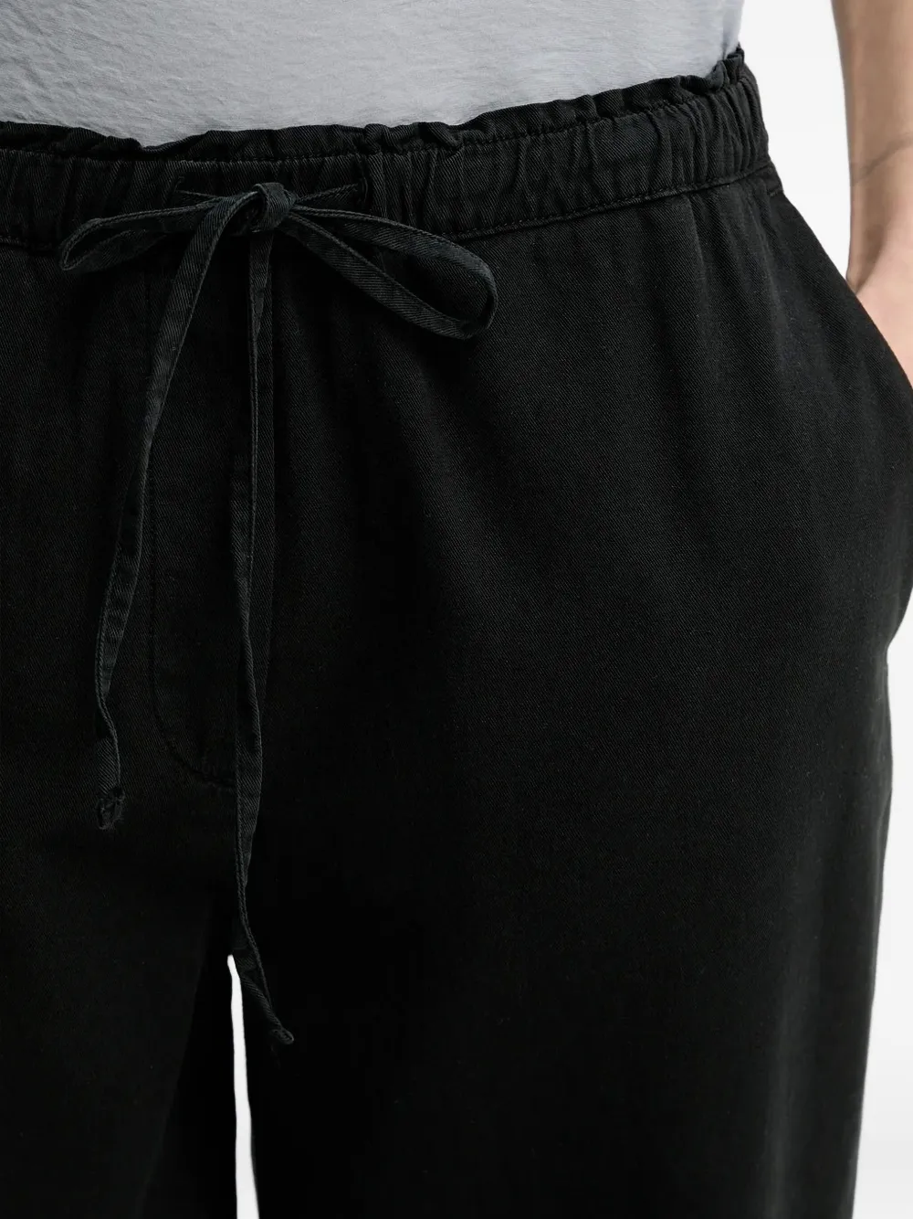 Marc O'Polo Broek met trekkoord Zwart