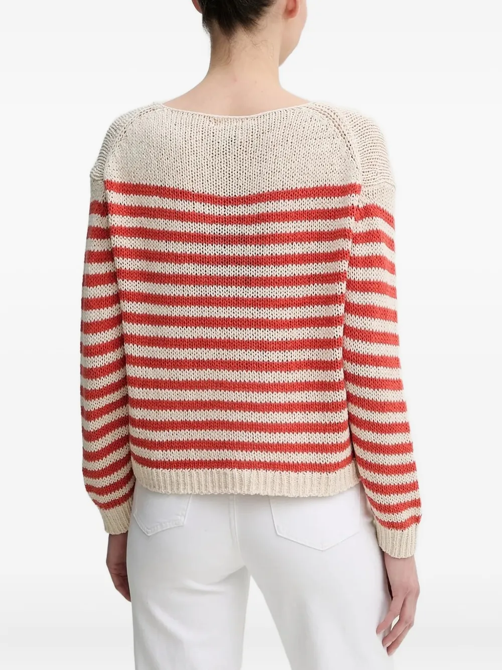 Marc O'Polo striped boat-neck sweater | Knitted Sweaters | Image 2