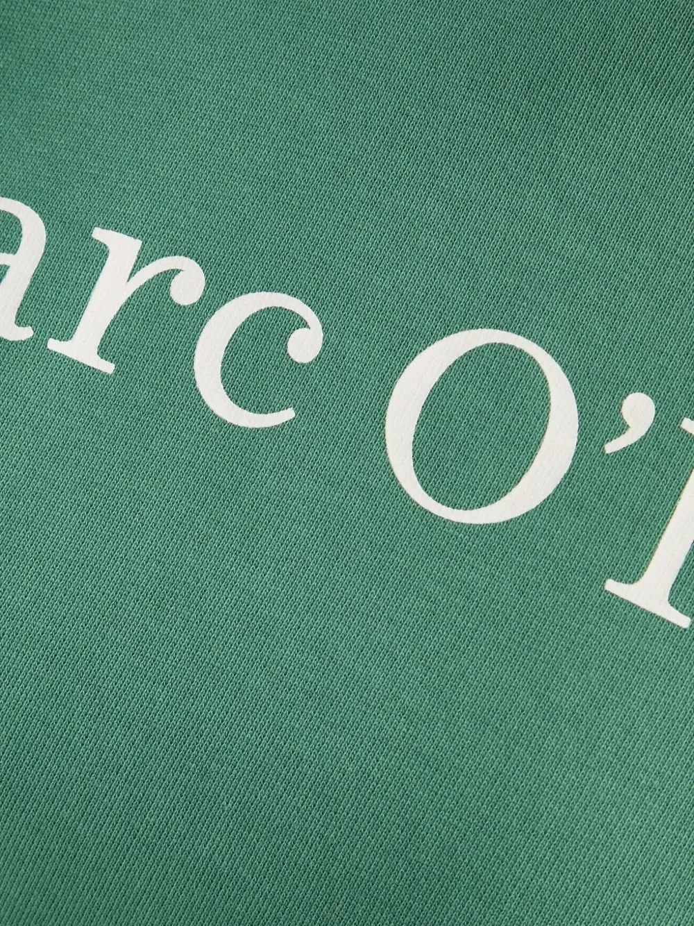 Marc O'Polo Hoodie met logoprint en lange mouwen Groen
