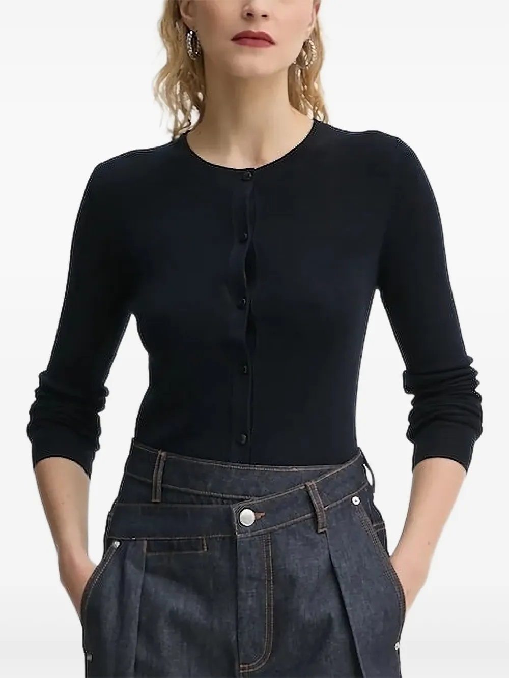 Marc O'Polo Wollen vest Blauw