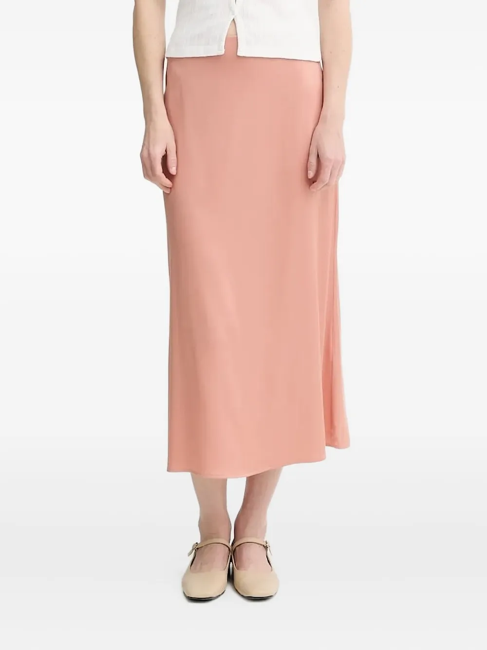 Marc O'Polo Straight midi-rok met uitgesneden details Oranje