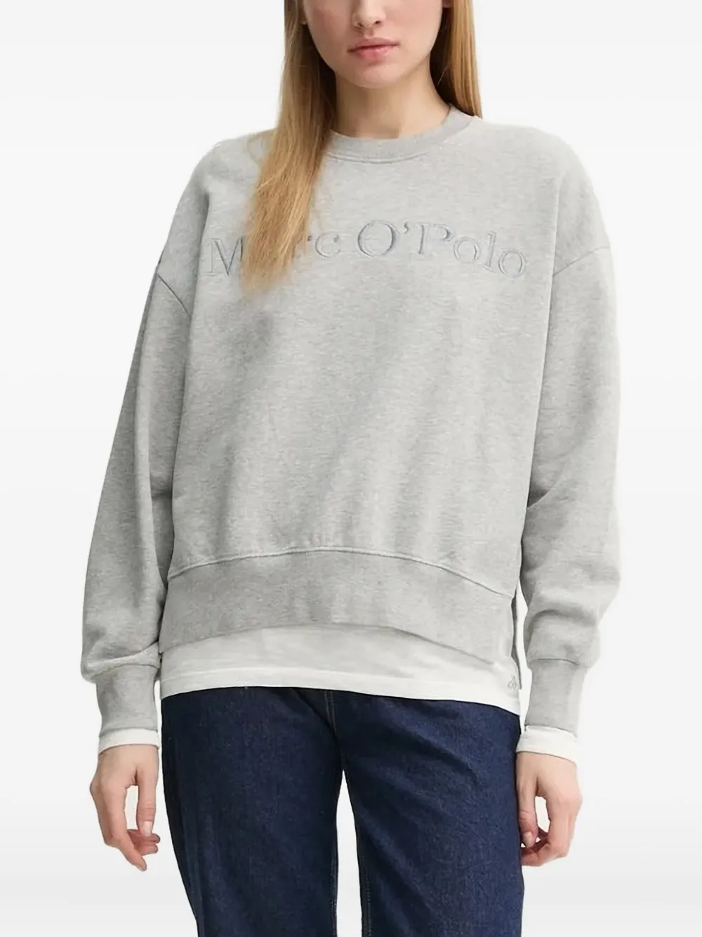 Marc O'polo Cotton Sweatshirt In Gray
