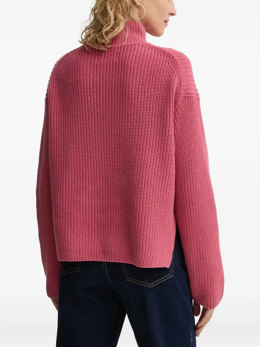 Marc O'Polo Geribbelde coltrui Roze
