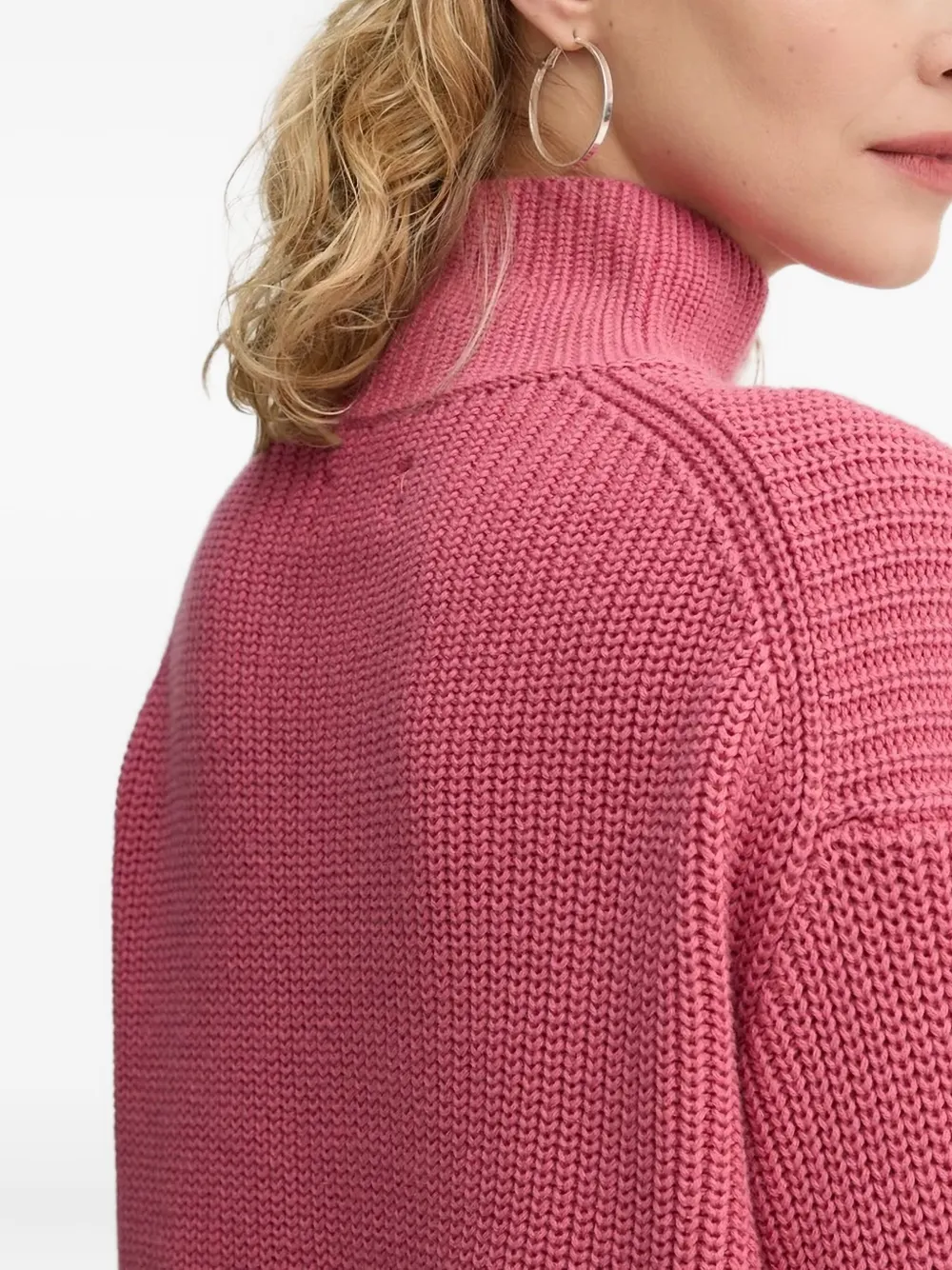 Marc O'Polo Geribbelde coltrui Roze