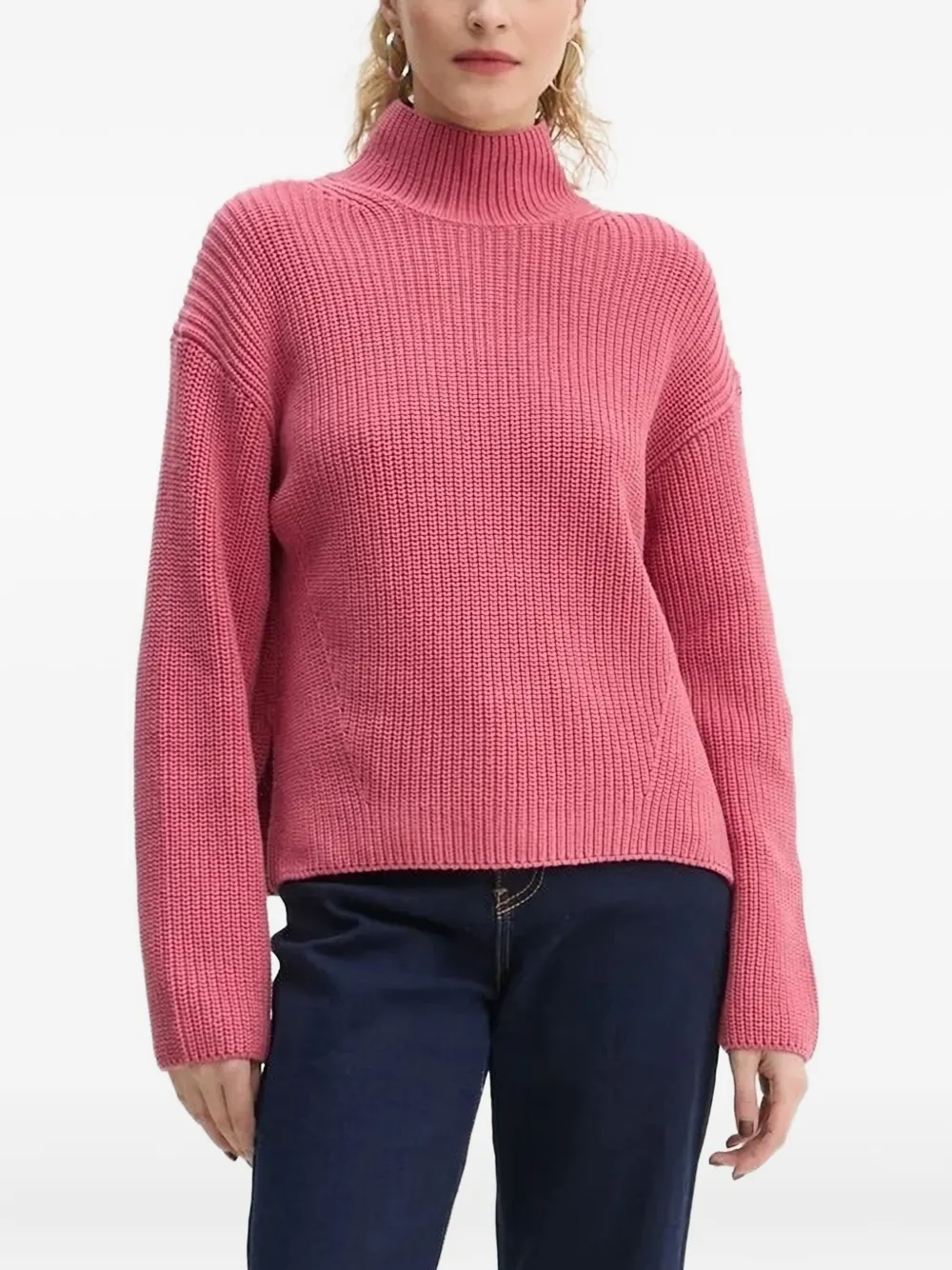Marc O'Polo Geribbelde coltrui Roze