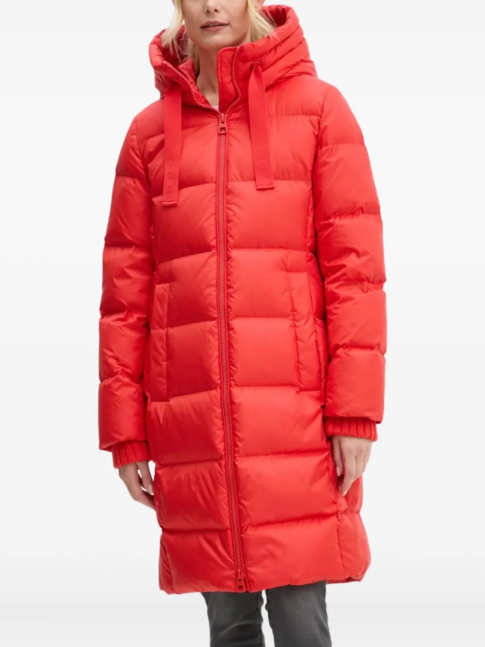 Marc O'Polo Donsjas met capuchon Rood