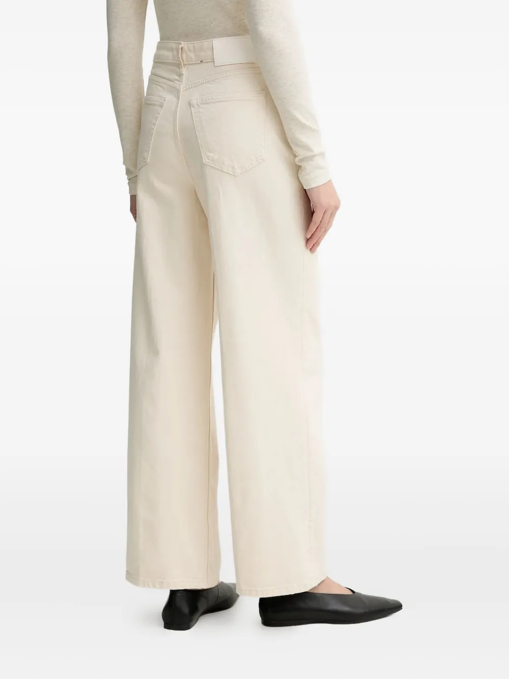 Marc O'Polo Jeans met logopatch - Wit