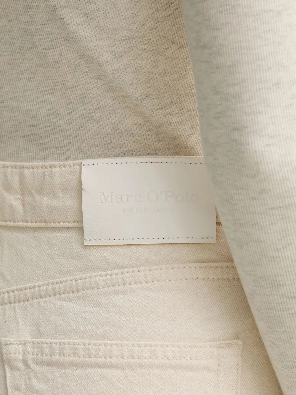 Marc O'Polo Jeans met logopatch Wit