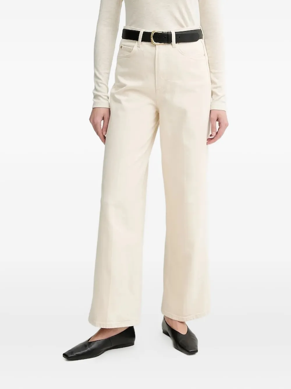 Marc O'Polo Jeans met logopatch Wit