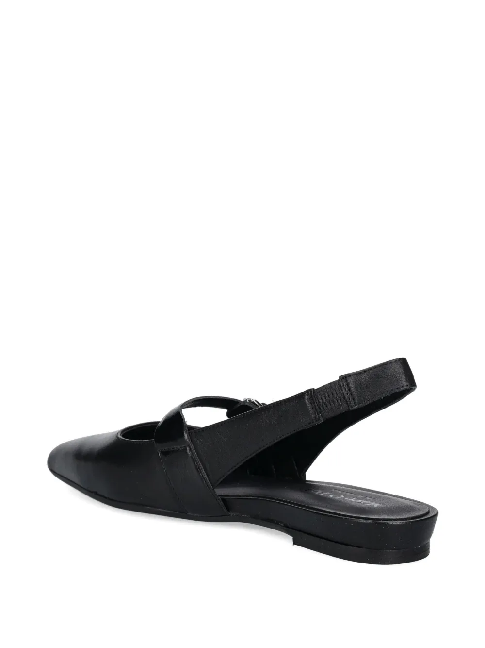 Marc O'Polo buckled slingback ballet flats Black
